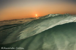 Florida sunset from a fish's point of view. ©Amanda Cotton by Amanda Cotton 